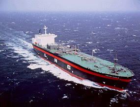 LNG ship at sea