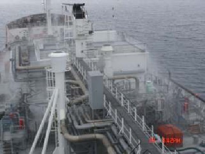 Semi pressurized LPG carrier underway